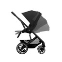 cybex balios buggy in black, seat unit with multiple recline positions