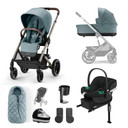 Cybex Balios S Lux 10 Piece Travel System Bundle - Taupe Frame