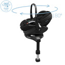Maxi Cosi Pebble 360 Pro i-Size Baby Car Seat - Black - swivel car seat