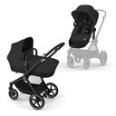 Cybex EOS Travel System With Cloud T Car Seat & Isofix Base - Black