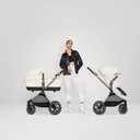 Cybex EOS Travel System With Cloud T Car Seat & Isofix Base - Taupe Frame