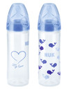 NUK First Choice Classic Bottles Twin Pack 250ml - Blue