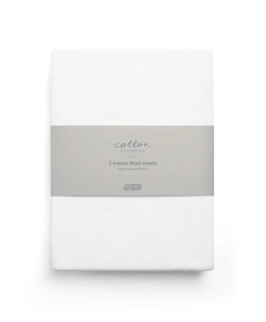 Mamas & Papas Cotton Fitted Moses Sheets - 2 Pack
