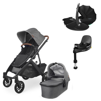 Bugaboo Fox 3 Complete Pebble Pro Travel System Bundle-Black/Mid