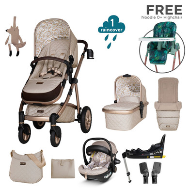 Cosatto Wow 2 Travel System Bundle - Whisper + FREE Noodle Highchair 