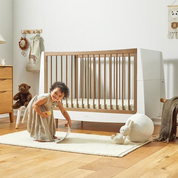 SnuzKot Skandi Style Cot bed - The Natural Edit - Walnut