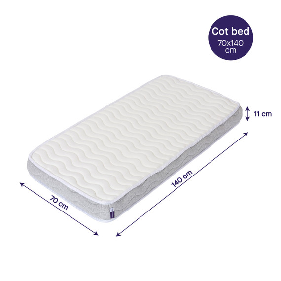 Clevamama Clevafoam Pocket Sprung Mattress - Cot Bed