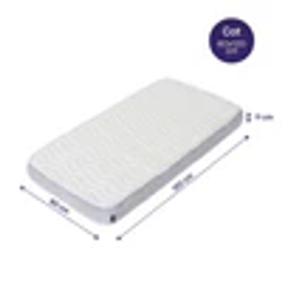 Clevamama Clevafoam Pocket Sprung Cot Mattress 