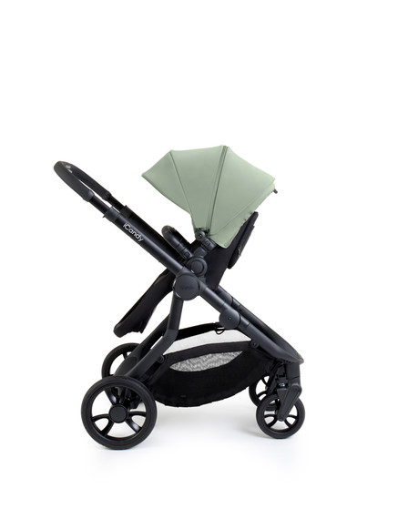 iCandy orange 4 buggy with green (pistachio) hood