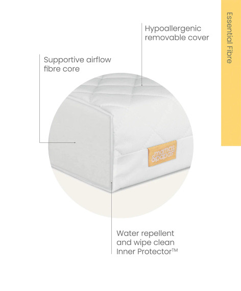 Mamas & Papas Essential Fibre Cotbed Mattress