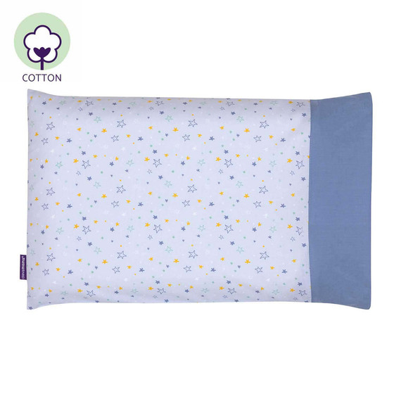 Clevamama Toddler Pillow Case - 100% Natural Cotton
