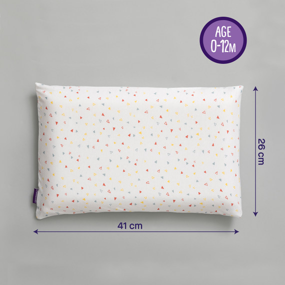 Clevamama Baby Pillow Case 2 Pack - Grey