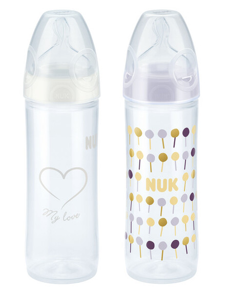 NUK First Choice Classic Bottles Twin Pack 250ml - Neutral