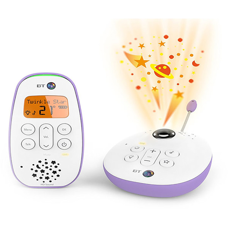 bt bm450 audio baby monitor with projector