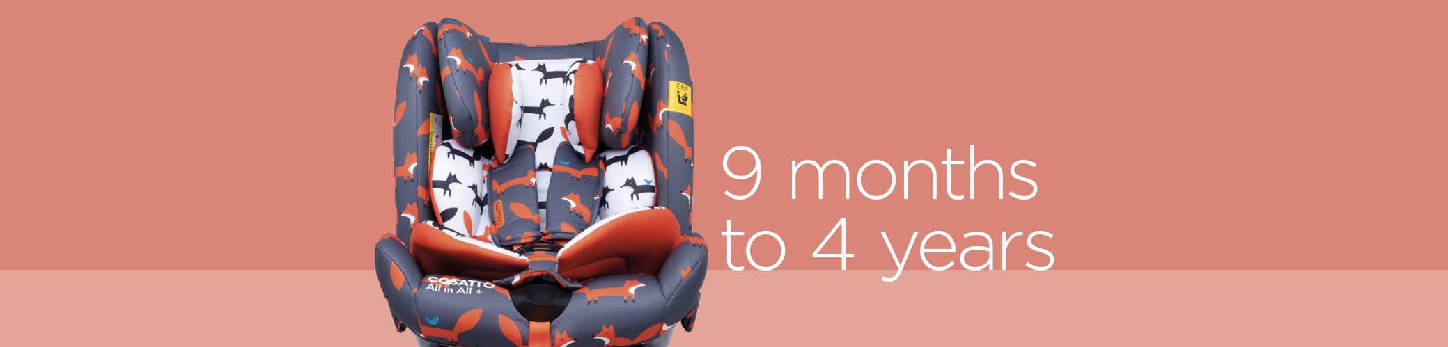 toddler to child car seats. Range of isofix and non isofix car seats