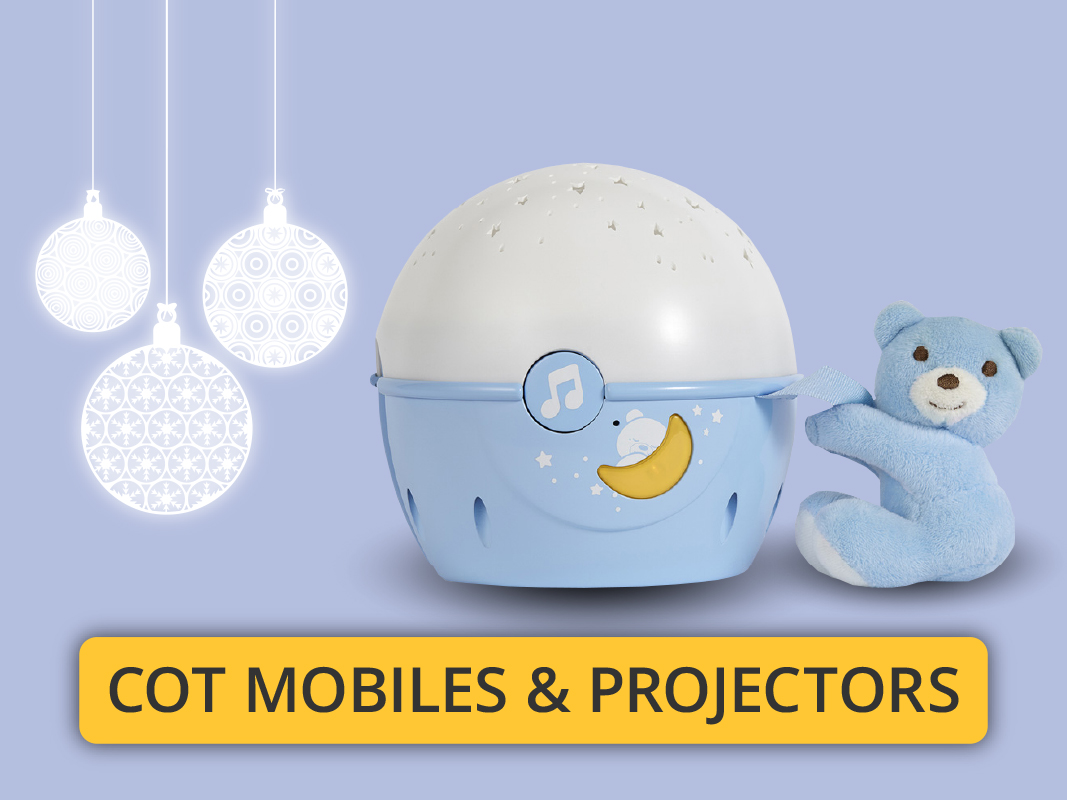 Cot mobiles and projectors great Christmas gift for baby at Eurobaby.com