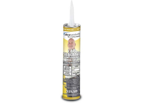 DICOR PRODUCTS NON-LEVELING LAP SEALANT - 10.3 OZ. TUBE, GREY|551LSG-1