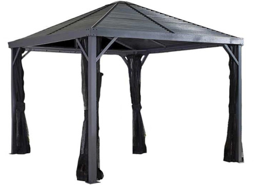 SOJAG SANIBEL 8 X 8 FT HARDTOP GAZEBO - LIGHT GRAY|500-9162806