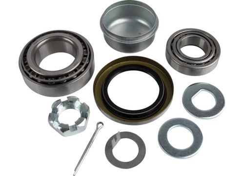TOW-RITE HUB BEARING KIT 5,200 LBS (#15123, 25580, 14245, 25520) WITH CASTLE NUT, COTTER PIN & TANG WASHER|BL1303