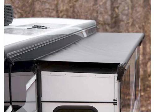 VELARIUM 144 IN SLIDE TOPPER AWNING TUBE W/ BLACK CANOPY & HDWR (FLNG TO FLNG 134-139.75|VSTK14400000