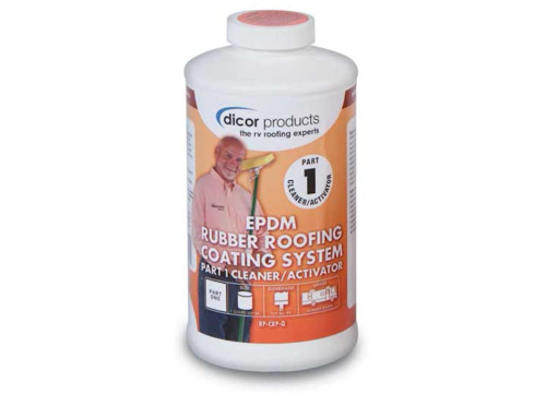 DICOR PRODUCTS CLEANER/ACTIVATOR (PART 1) FOR EPDM RUBBER ROOFING - 1 QUART|RP-CRP-Q