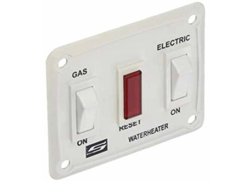 SUBURBAN RV WATER HEATER WALL SWITCH ASSEMBLY DEL MODEL 12 VOLT WHITE|232882