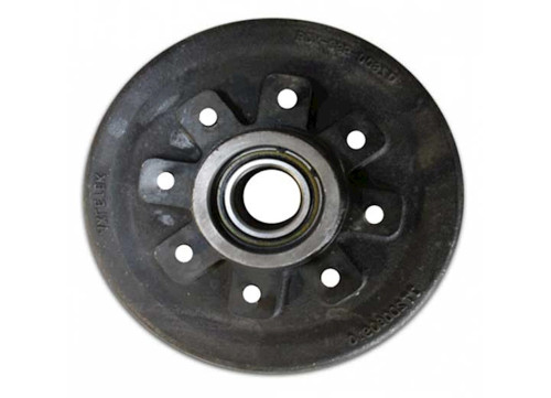 TOW-RITE BRAKE DRUM 7.0K, 12" - 8 ON 6.5, RACES 25520/14276, 9/16" STUDS|RT4095