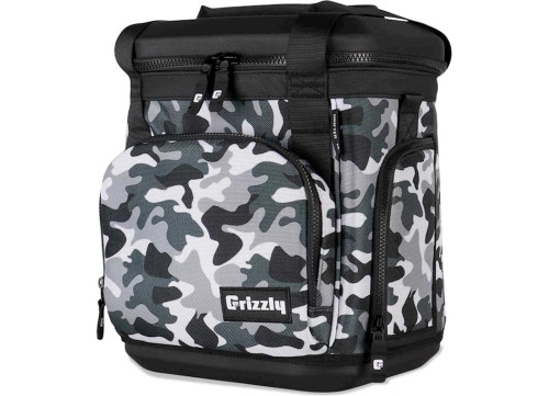 GRIZZLY DRIFTER 12 COOLER - WHITE BUBBLE SNOW CAMO|4408059