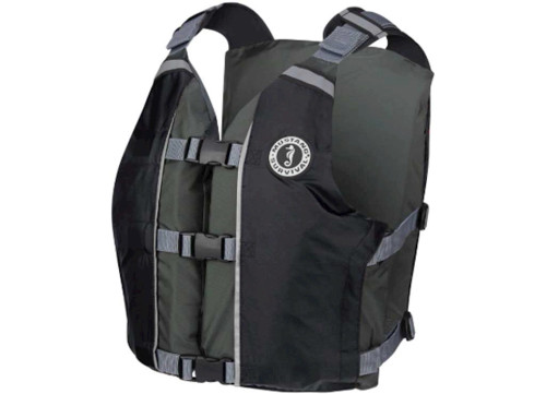 MUSTANG SURVIVAL APF FOAM VEST ;BLACK-GREY ;UNIVERSAL ADULT|MV411102-806-0