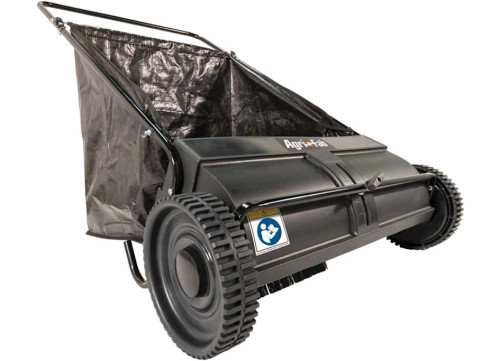 AGRI-FAB INC PUSH LAWN SWEEPER, 26IN, PLASTIC WHEELS, BLACK|45-0218
