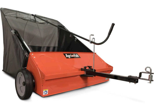 AGRI-FAB INC LAWN SWEEPER, 44IN, 25CU FT HOPPER CAPACITY, ORANGE/BLACK|45-0492