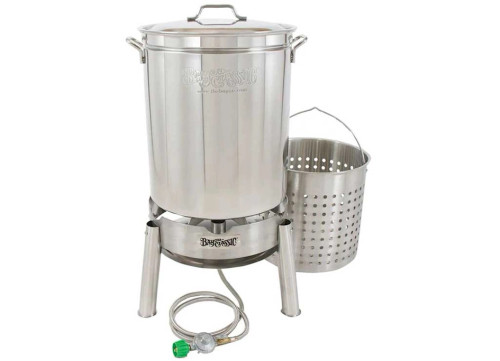 BAYOU CLASSIC 62-QUART STAINLESS STEAM AND BOIL COOKER KIT|KDS-160