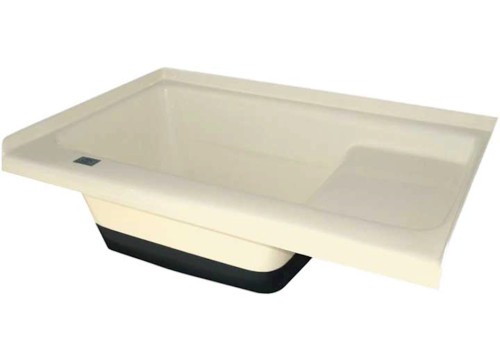 ICON SIT IN STEP RV BATH TUB WITH LEFT HAND DRAIN - COLONIAL WHITE|473