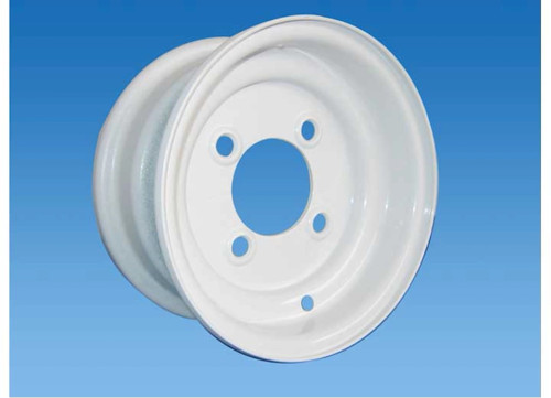 TOW-RITE 8"X3.75" WHITE STANDARD RIM, BP 4-4, ET 0, CB 2.65, 900 LBS|RT3710