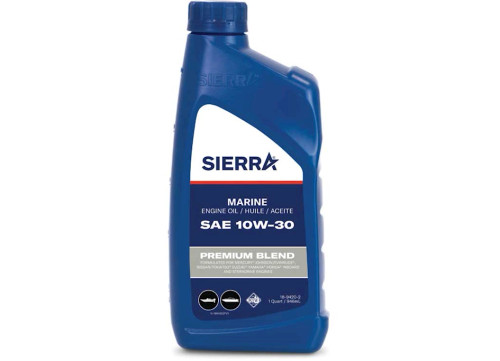 SIERRA MARINE 10W-30 FC-W 4-STROKE OIL, QT|18-9420-2