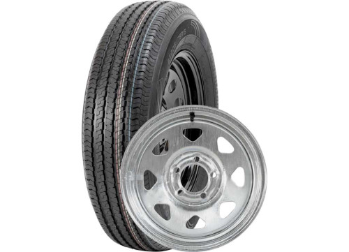 TASKMASTER RAMBLER TRAILER ASSEMBLY ST205/75R15R15 LRC ON 15X5.5 5X4.5 STEEL GALVANIZED WHEEL 2150 LCC|B-20575R150C-K-50545GS-V