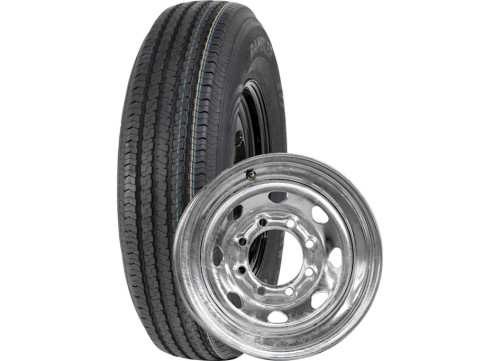 TASKMASTER RAMBLER TRAILER ASSEMBLY ST235/80R16R16 LRE ON 16X6.5 8X6.5 STEEL GALVANIZED WHEEL 4080 LCC|B-23580R160E-K-60865GSHD-V