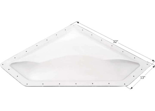 ICON NEO ANGLE RV SKYLIGHT, 28" X 10" - CLEAR|1868