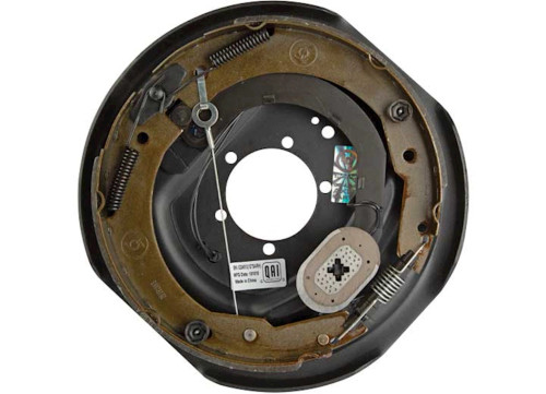 LIPPERT FORWARD SELF-ADJUSTING BRAKE ASSEMBLY - 12"X2", PASSENGER SIDE, 5-BOLT, 4000-7000 LB. AXLE|296652