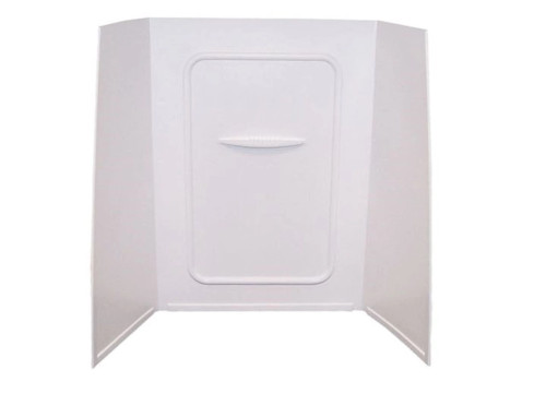 LIPPERT SHOWER SURROUND - 24"D X 40"W X 59"H, WHITE, PICTURE FRAME|210316