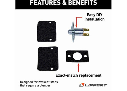 KWIKEE POWERGEAR PLUNGER DOOR SWITCH|379388 KWIKEE POWERGEAR PLUNGER DOOR SWITCH|379388