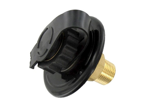 VALTERRA PRODUCTS LLC WATER INLET, 2-3/4IN PLASTIC FLANGE, BLACK, LEAD-FREE, BULK|A01-0169LF