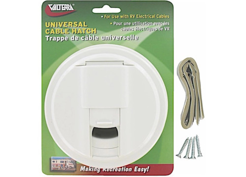 VALTERRA PRODUCTS LLC CABLE HATCH, UNIVERSAL ROUND, WHITE, CARDED|A10-2130VP VALTERRA PRODUCTS LLC CABLE HATCH, UNIVERSAL ROUND, WHITE, CARDED|A10-2130VP