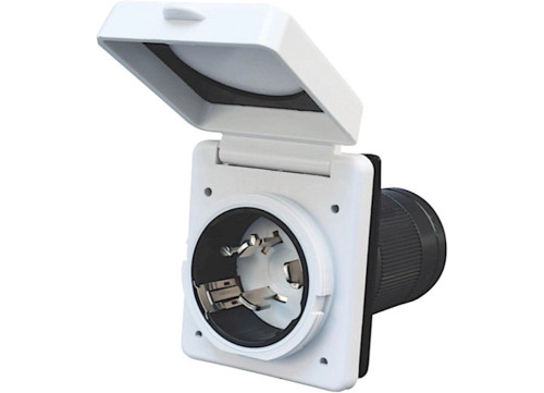 VALTERRA PRODUCTS LLC 50A POWER INLET, WHITE, CARDED|A10-50INVP VALTERRA PRODUCTS LLC 50A POWER INLET, WHITE, CARDED|A10-50INVP