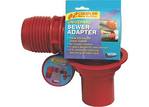 VALTERRA PRODUCTS LLC EZ COUPLER UNIVERSAL SEWER ADAPTER, RED, CARDED|F02-3103 VALTERRA PRODUCTS LLC EZ COUPLER UNIVERSAL SEWER ADAPTER, RED, CARDED|F02-3103