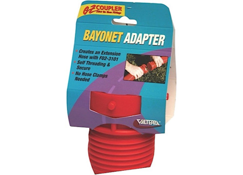 VALTERRA PRODUCTS LLC EZ COUPLER BAYONET FITTING, RED, CARDED|F02-3108 VALTERRA PRODUCTS LLC EZ COUPLER BAYONET FITTING, RED, CARDED|F02-3108