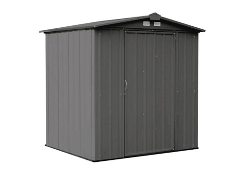 ARROW EZEE SHED STEEL STORAGE SHED - 6 FT. X 5 FT. X 6 FT. CHARCOAL|EZ6565LVCC