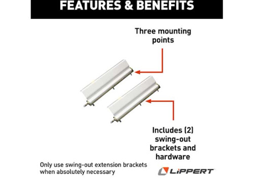 HAPPIJAC SWING OUT EXTENTION BRACKETS (1 PAIR)|182496