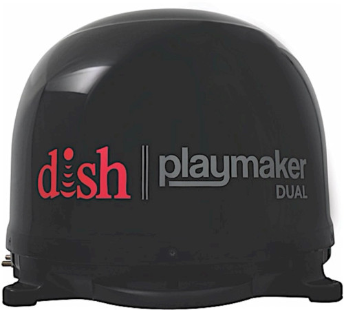 WINEGARD DISH PLAYMAKER DUAL PORTABLE AUTOMATIC SATELLITE TV ANTENNA - BLACK|PL-8035