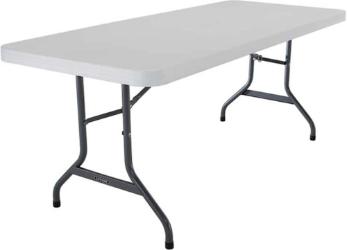 LIFETIME 6-FOOT COMMERCIAL FOLDING TABLE - WHITE GRANITE|22901